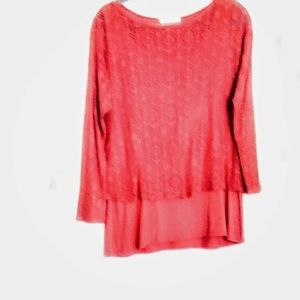 Nouvida  Lace orange lace over lay top